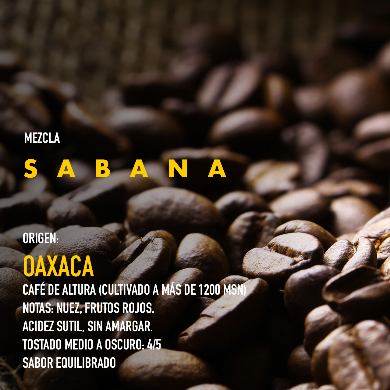 Cafe Mono Negro Mezcla Sabana